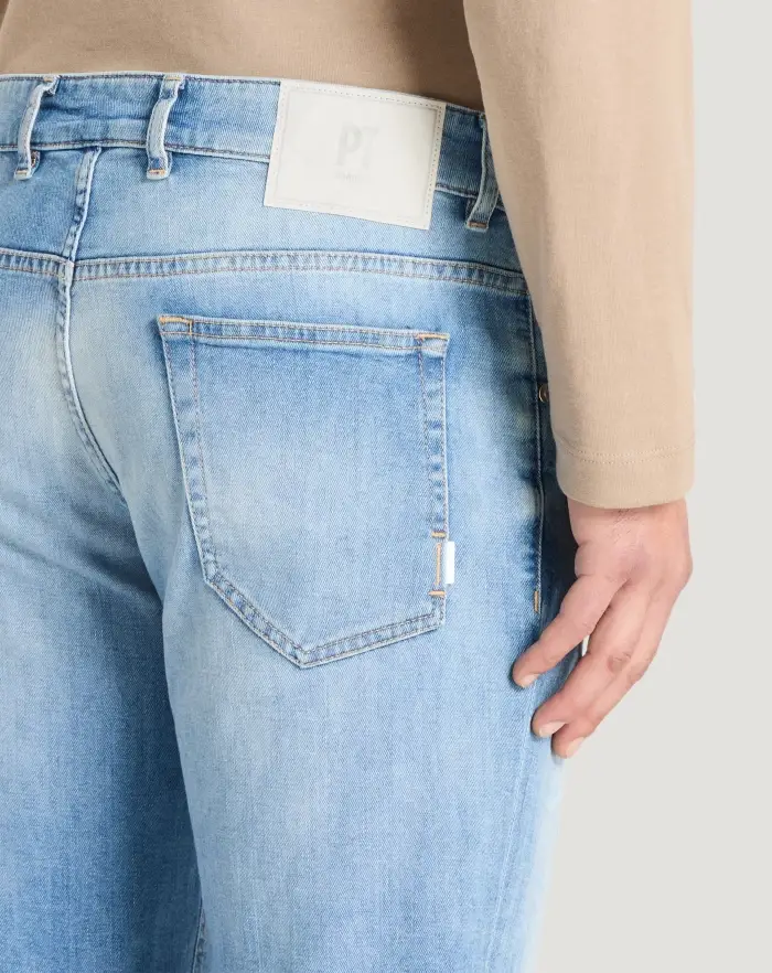 Pantaloni Torino Jeans Reggae in denim soft touch Sconto