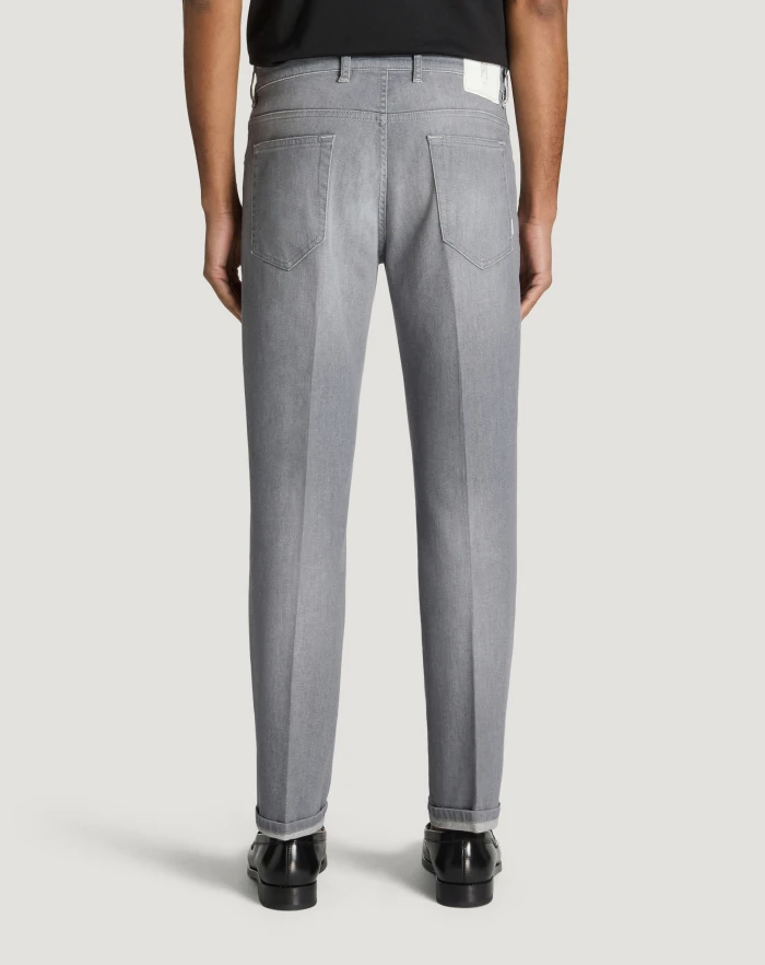 Pantaloni Torino Jeans Reggae in light grey denim Saldi