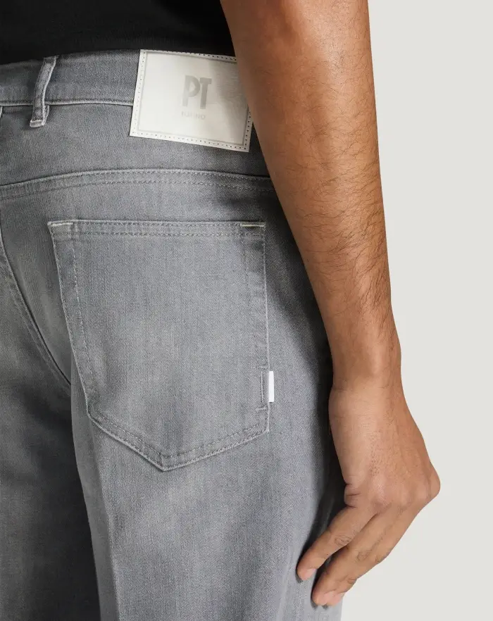 Pantaloni Torino Jeans Reggae in light grey denim Saldi