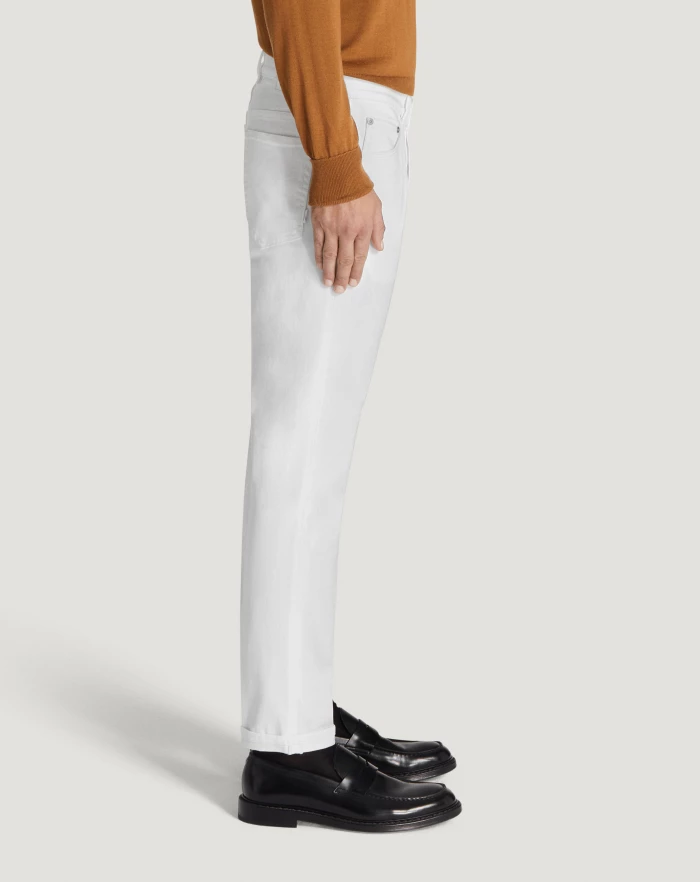 Pantaloni Torino Jeans Reggae in denim superwhite Saldi Di Fabbrica