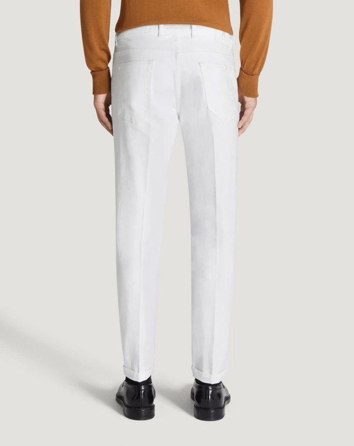 Pantaloni Torino Jeans Reggae in denim superwhite Saldi Di Fabbrica