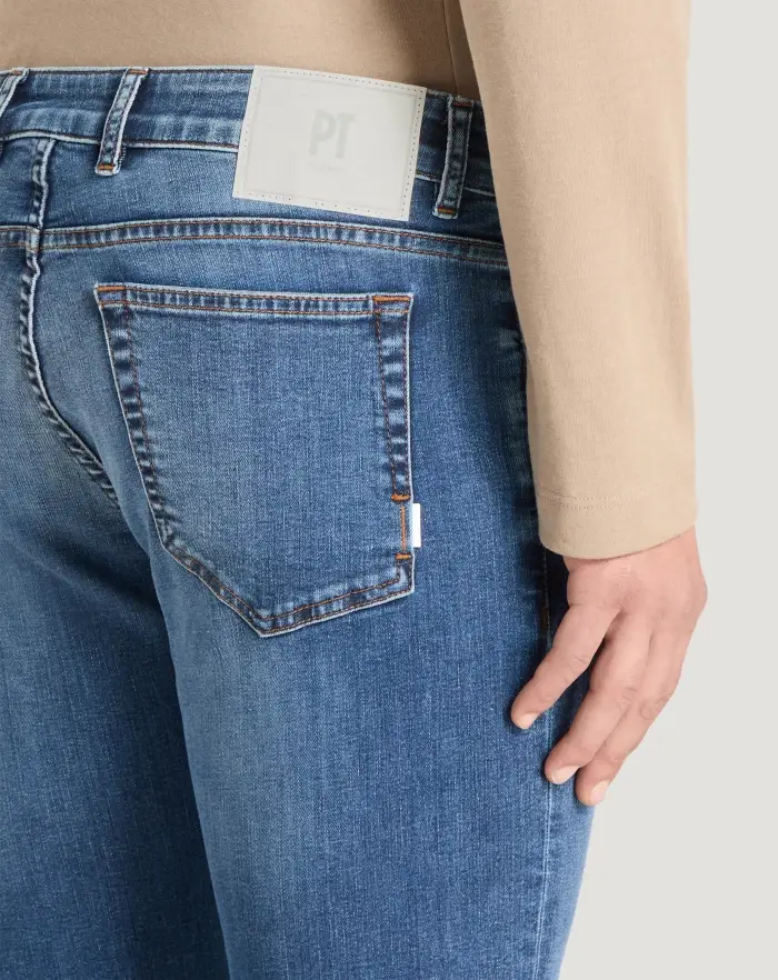 Pantaloni Torino Jeans Soul in denim stretch indigo I Più Venduti