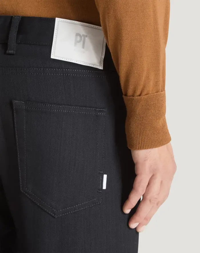 Pantaloni Torino Jeans Rock in denim super black In Saldo