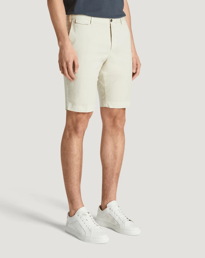 Pantaloni Torino Bermuda in gabardina stretch Italia