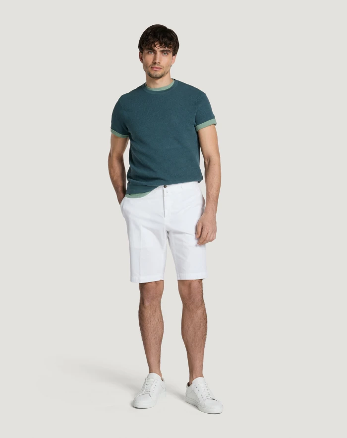 Pantaloni Torino Bermuda in gabardina stretch 2025