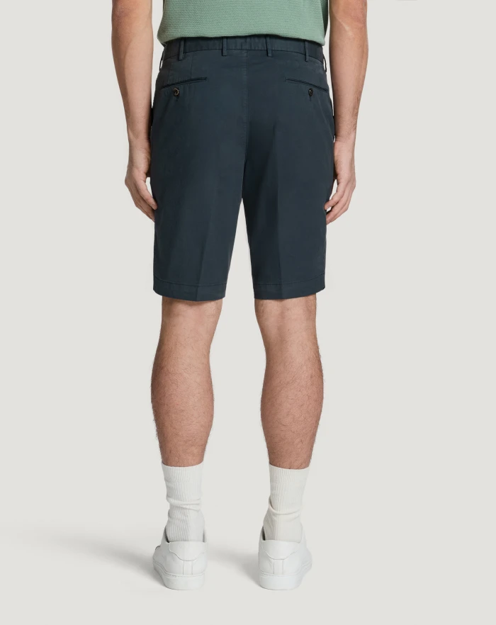 Pantaloni Torino Bermuda in gabardina stretch Nuovo