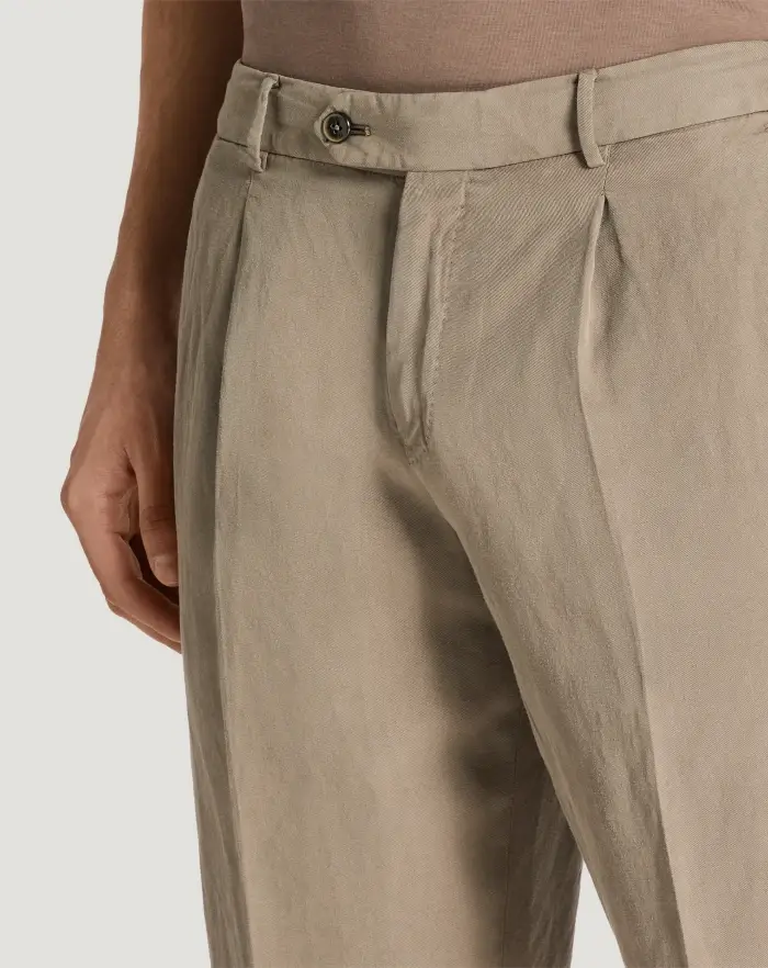 Pantaloni Torino Bermuda in cotone e lino batavia Vendita