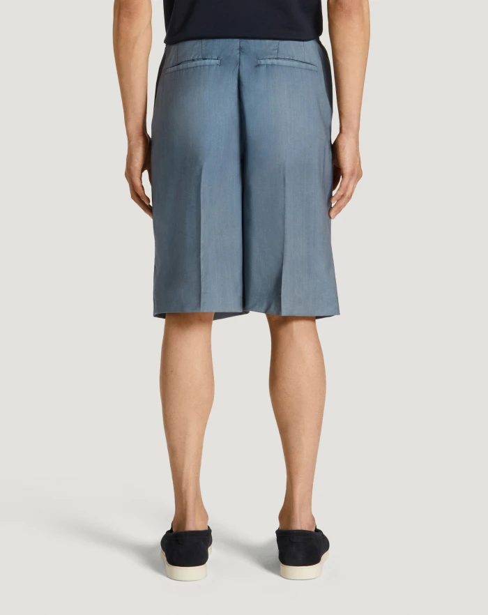 Pantaloni Torino Bermuda in lana comfort Shopping Online