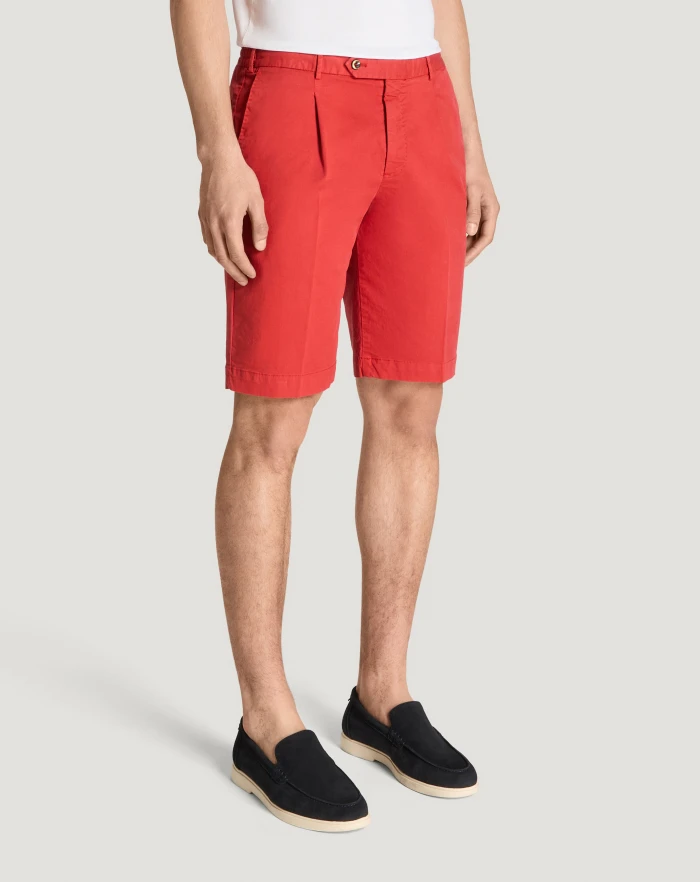 Pantaloni Torino Bermuda in gabardina di cotone Prezzo Ridotto