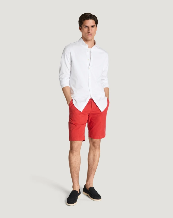Pantaloni Torino Bermuda in gabardina di cotone Prezzo Ridotto