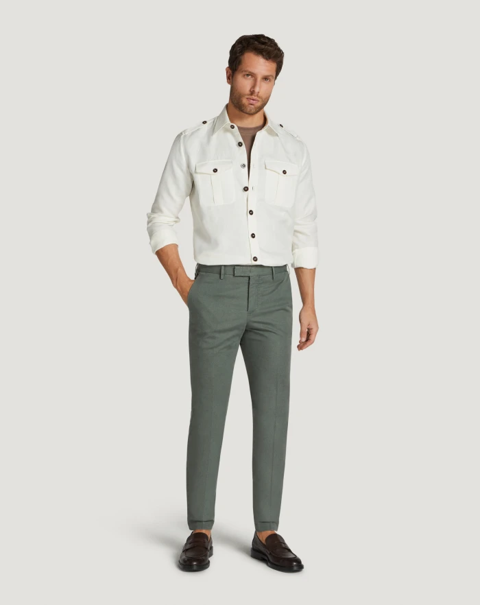 Pantaloni Torino Camicia in twill Promozione