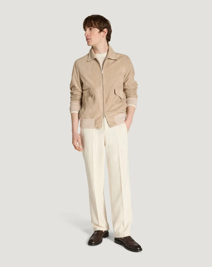 Pantaloni Torino Bomber in suede Soddisfazione Garantita