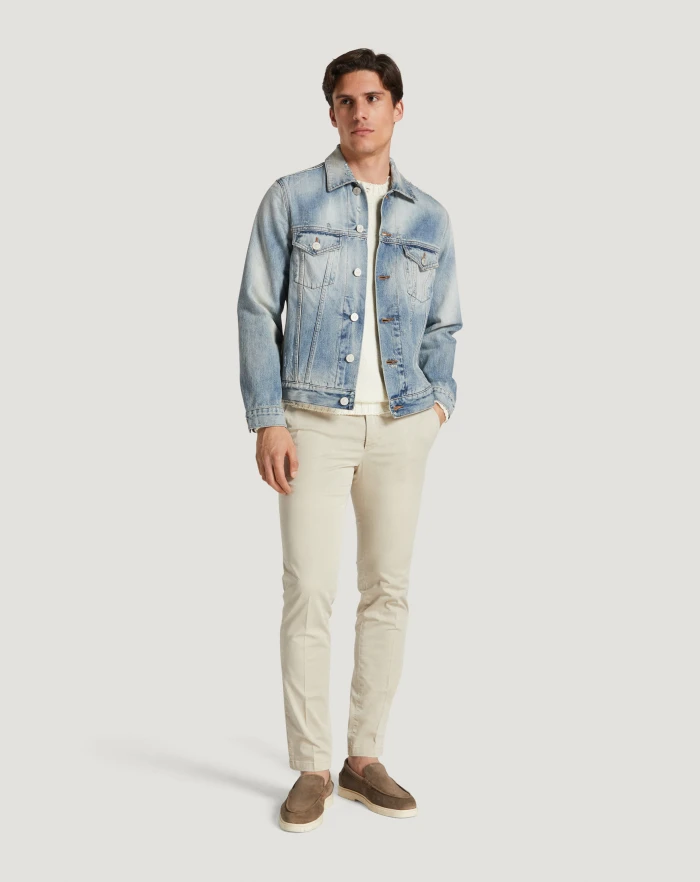 Pantaloni Torino Giacca in denim con ricamo Novità