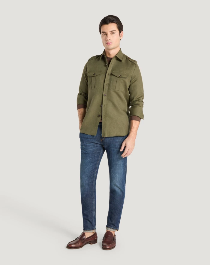 Pantaloni Torino Camicia in twill Presa