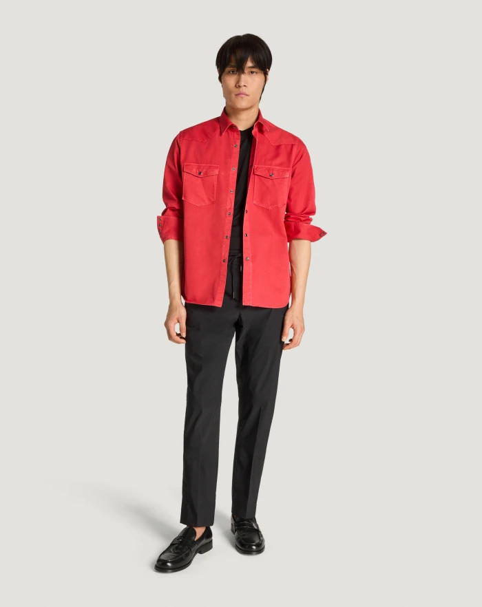 Pantaloni Torino Camicia in gabardina di cotone Offerta