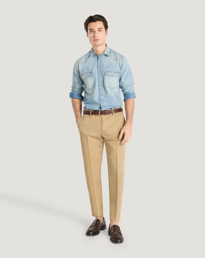 Pantaloni Torino Camicia in denim I Più Venduti