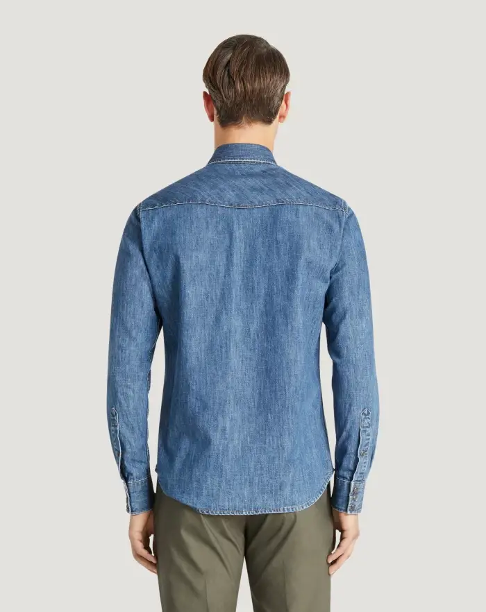 Pantaloni Torino Camicia in denim Vendite Flash
