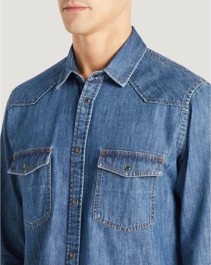 Pantaloni Torino Camicia in denim Vendite Flash