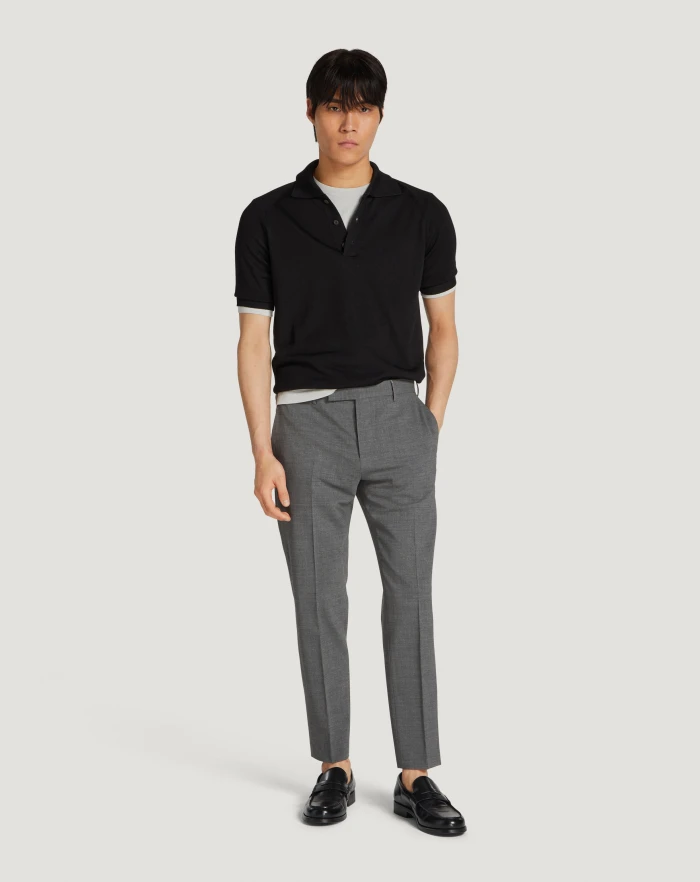 Pantaloni Torino Maglia in cotone e viscosa Fino Al -60%