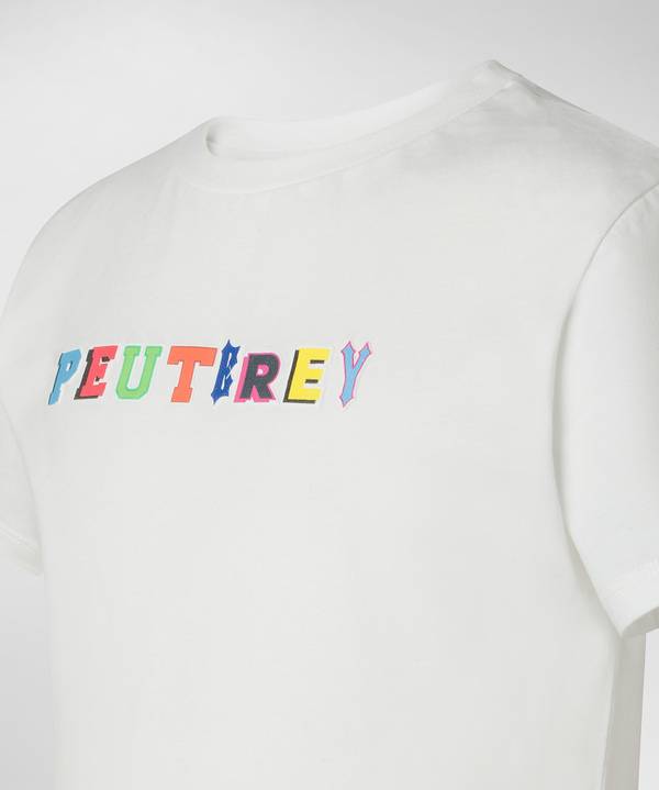 Peuterey T-shirt in cotone con stampa Promozione temporanea