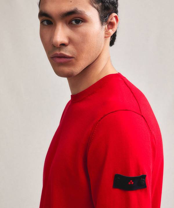 Peuterey Maglia tricot con logo ricamato Shopping Online