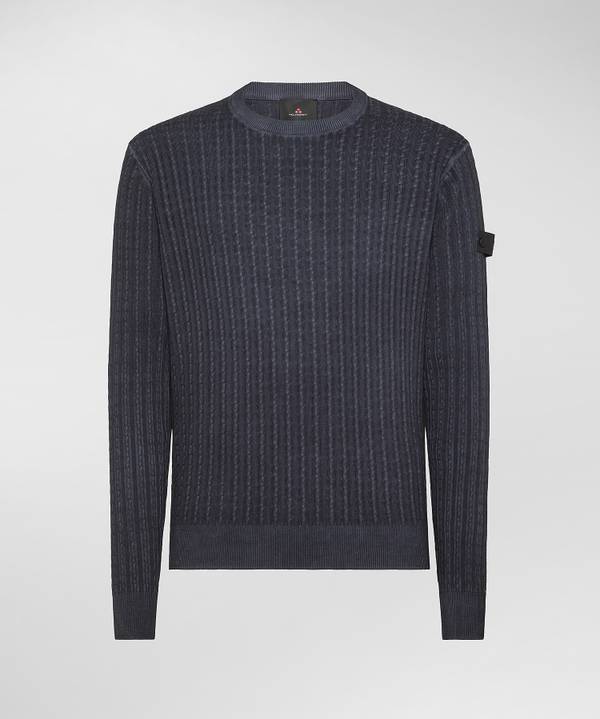 Peuterey Maglia a trecce in tricot di cotone Sconti questo mese
