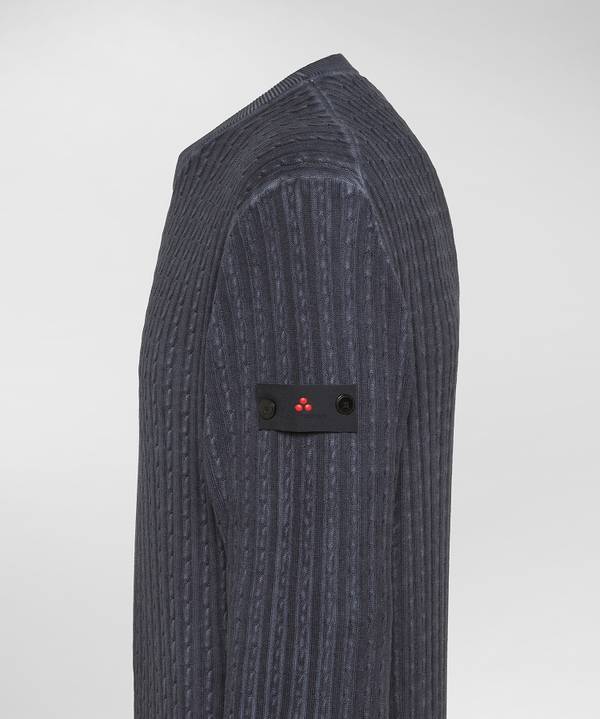 Peuterey Maglia a trecce in tricot di cotone Sconti questo mese