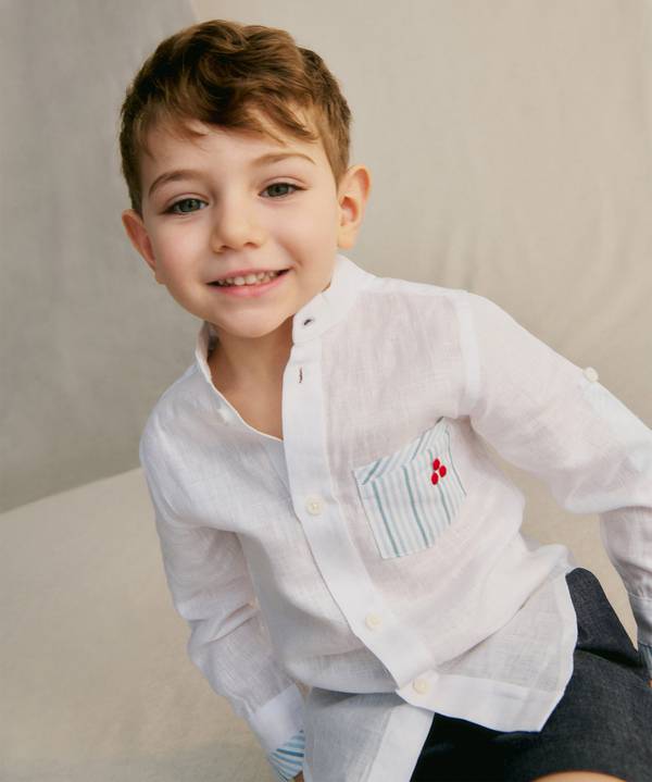 Peuterey Camicia con taschino fantasia rigata Acquista Ora