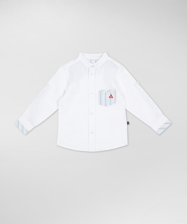 Peuterey Camicia con taschino fantasia rigata Acquista Ora