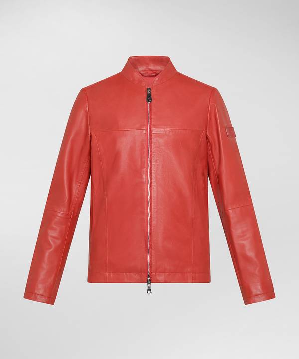 Peuterey Giacca biker in pelle Vendita Economica