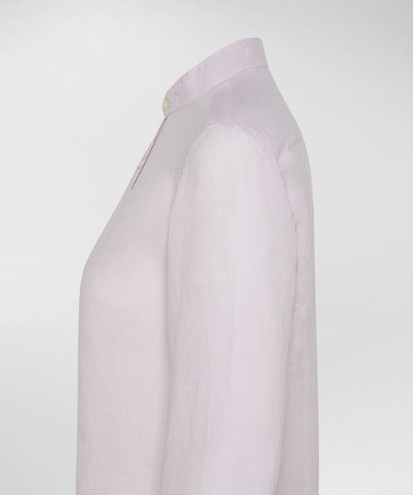 Peuterey Camicia di lino collo alla coreana Moda
