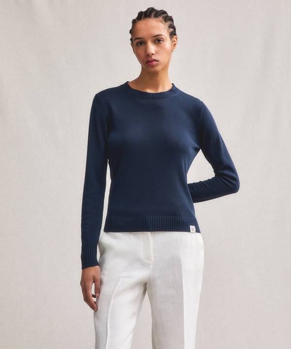 Peuterey Maglia paricollo con polsini a contrasto Offerta natalizia
