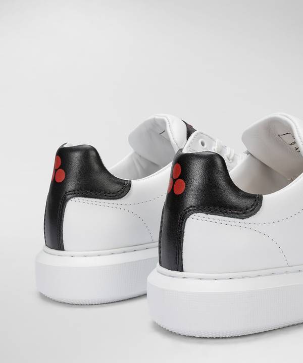 Peuterey Sneaker in pelle con logo goffrato Lightning offer