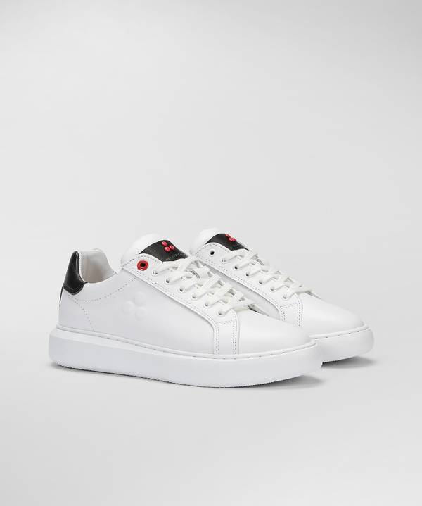 Peuterey Sneaker in pelle con logo goffrato Lightning offer