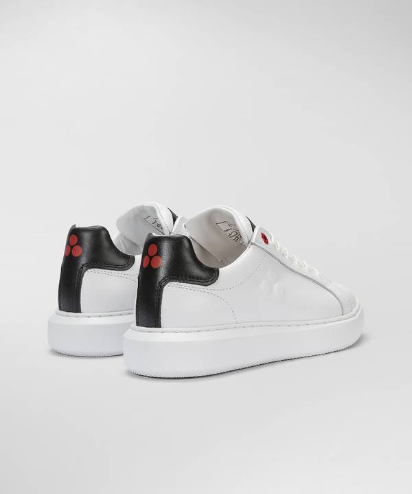 Peuterey Sneaker in pelle con logo goffrato Lightning offer