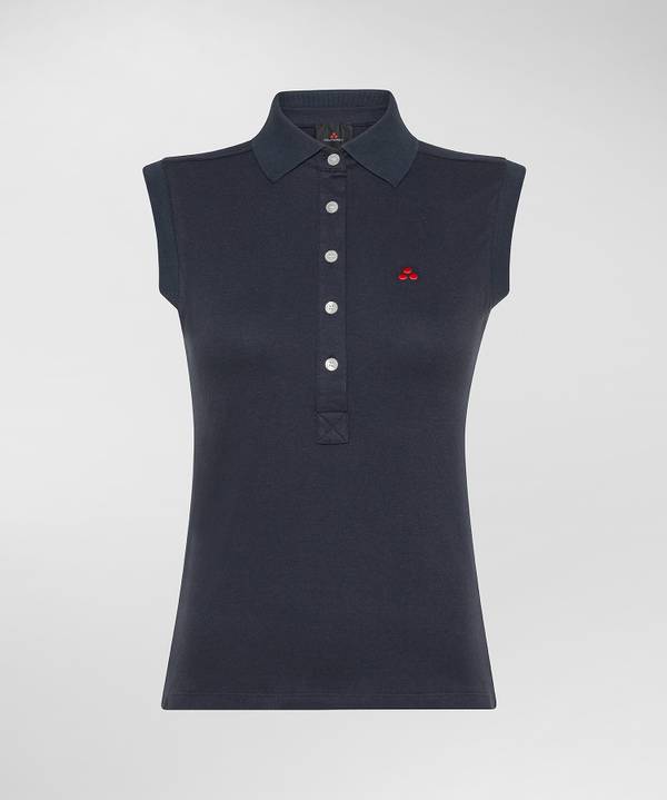 Peuterey Polo smanicata in piquet Nuovo