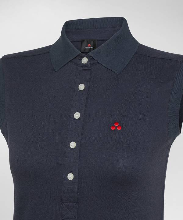 Peuterey Polo smanicata in piquet Nuovo