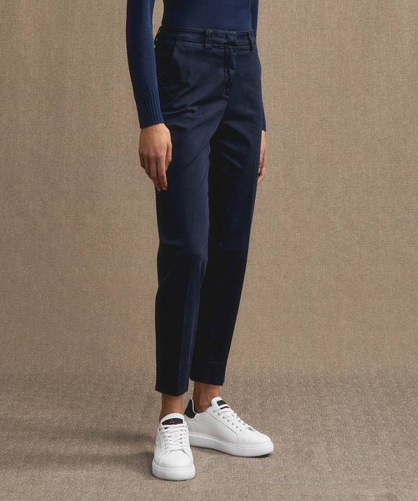 Peuterey Pantaloni in gabardine di cotone stretch Vendita