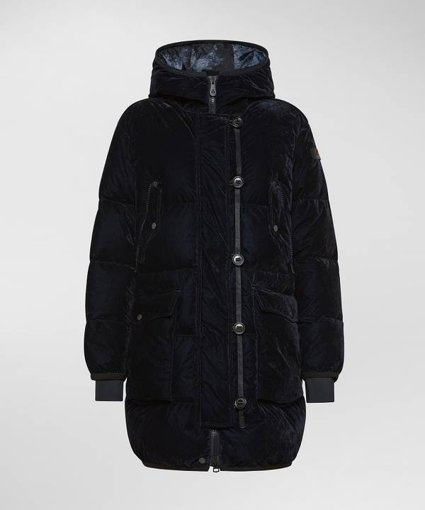 Peuterey Parka Lungo In Tela Di Nylon Floccata Sconto