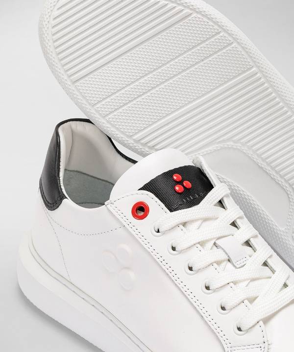Peuterey Sneaker In Pelle Con Logo Goffrato Economico