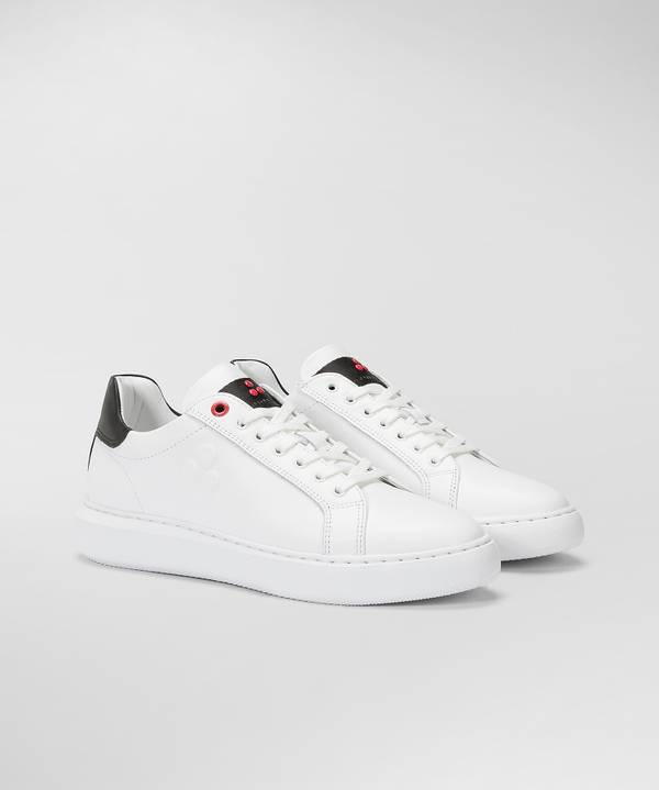 Peuterey Sneaker In Pelle Con Logo Goffrato Economico