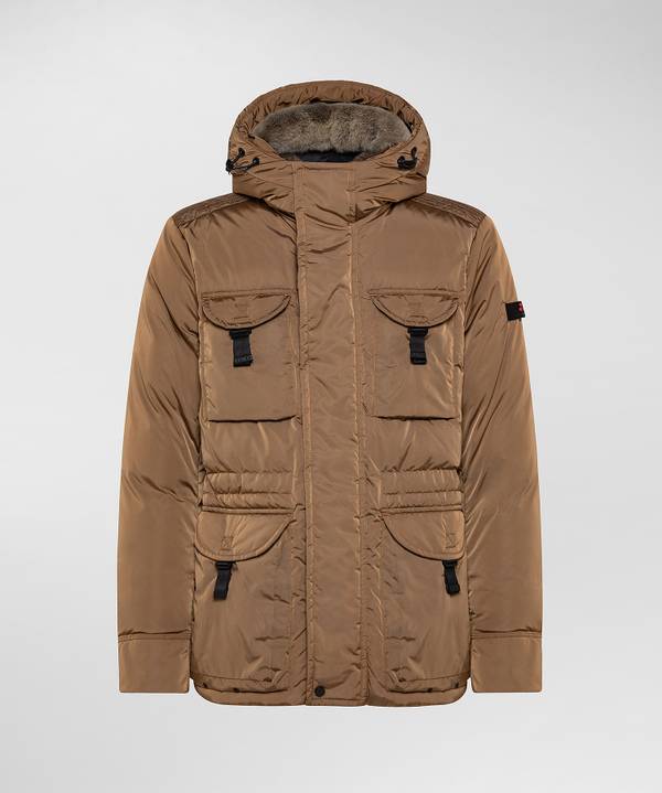 Peuterey Field Jacket In Taffeta’ Con Cappuccio In Pelliccia Negozio online di fabbrica