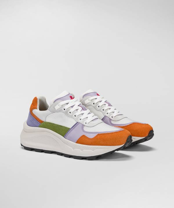 Peuterey Sneakers in pelle con dettagli color Vendite stagionali