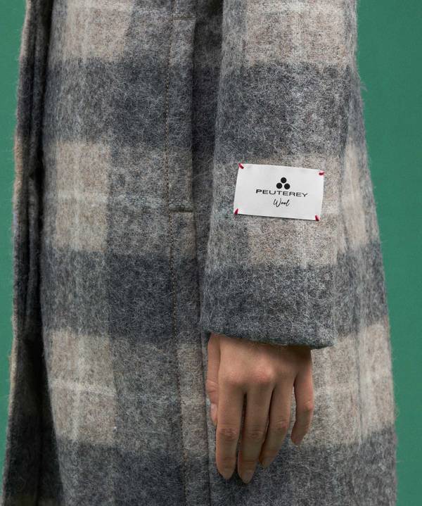 Peuterey Cappotto Checked, Lungo E Avvitato Con Pelliccia Nuovi prodotti