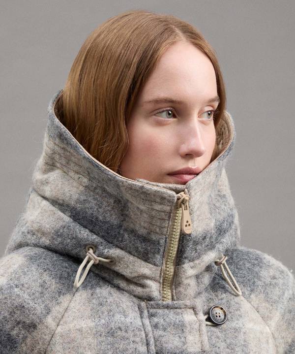 Peuterey Puffer Jacket Fantasia In Lana E Alpaca Offerte stagionali
