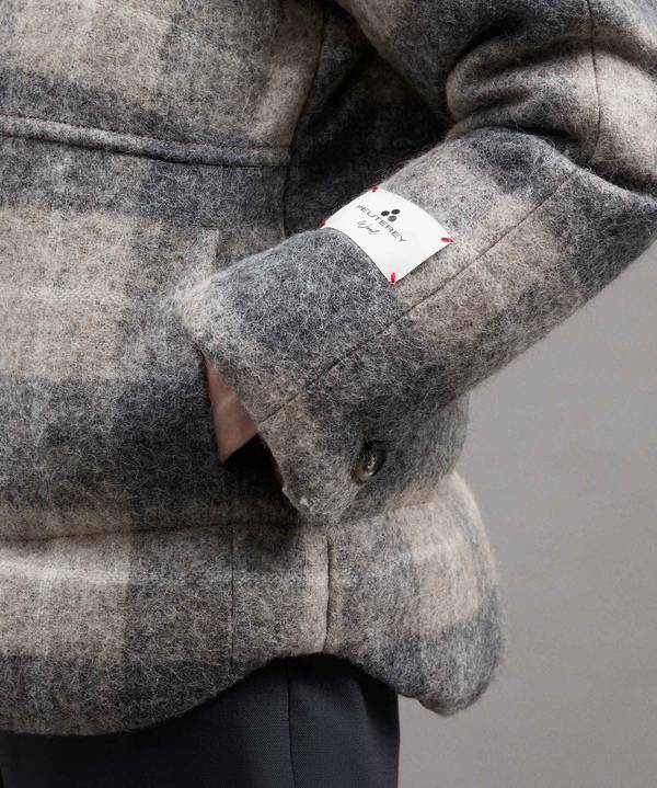Peuterey Puffer Jacket Fantasia In Lana E Alpaca Offerte stagionali