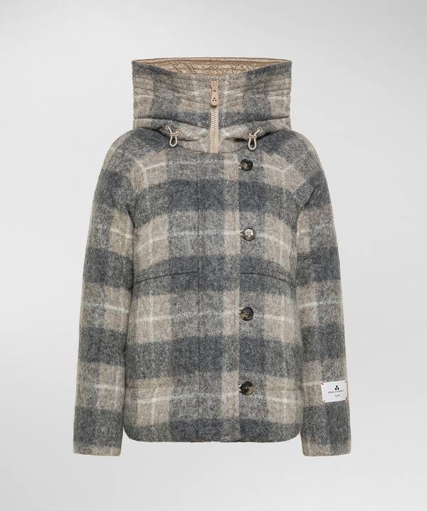 Peuterey Puffer Jacket Fantasia In Lana E Alpaca Offerte stagionali
