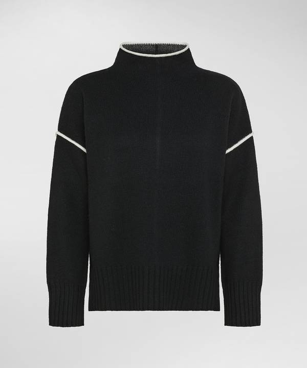 Peuterey Maglione Misto Cachemire Con Dettagli Bianchi Comprane uno, ottenene uno gratis