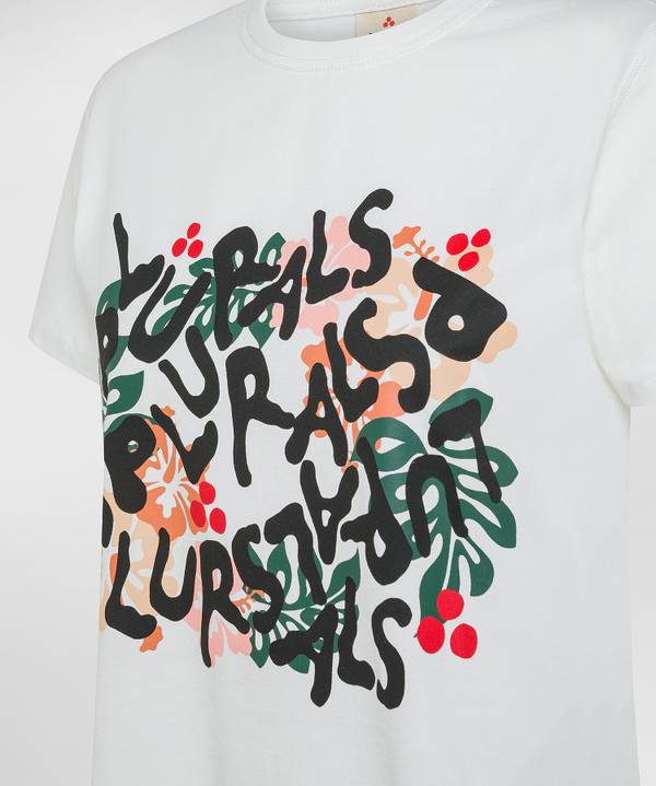 Peuterey T-shirt con stampa frontale Esporta salva