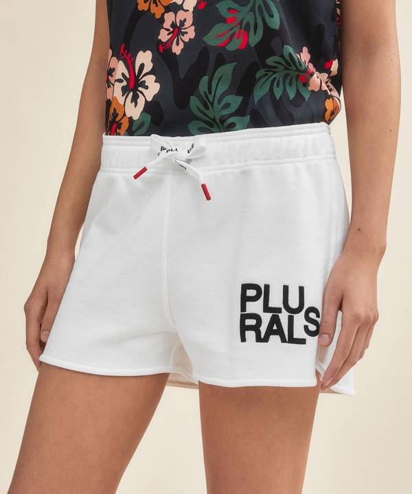 Peuterey Shorts con scritta Plurals In vendita